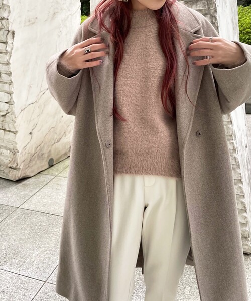 THE SHOP TK （ザ ショップ ティーケー ）の「◆オーバーサイズチェスターコート（チェスターコート・レディース・ブラウン系/ブラック/ライトベージュ・13/12/14）」の13枚目の写真