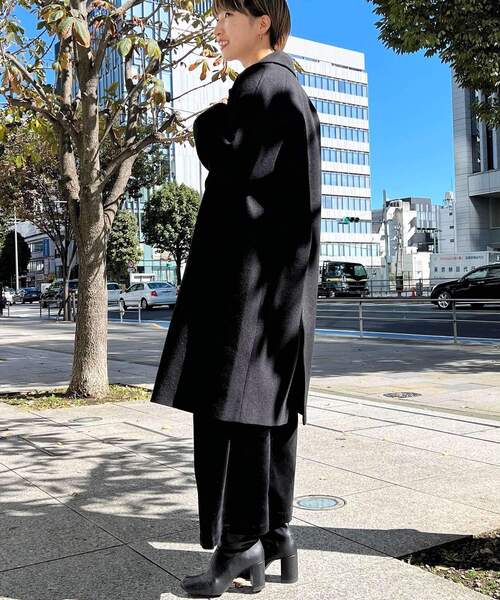 THE SHOP TK （ザ ショップ ティーケー ）の「◆オーバーサイズチェスターコート（チェスターコート・レディース・ブラウン系/ブラック/ライトベージュ・13/12/14）」の9枚目の写真