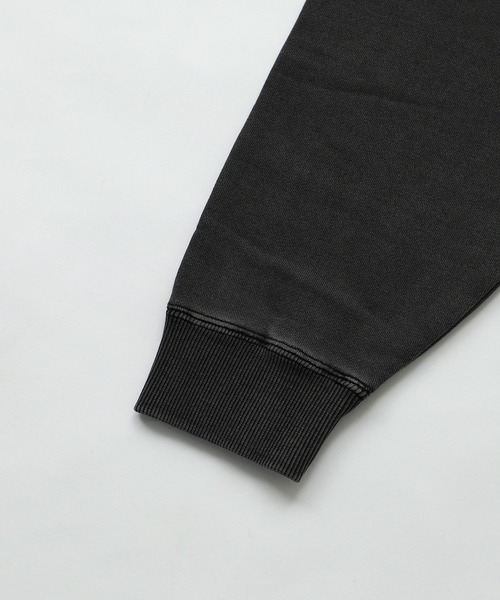 X-girl（エックスガール）の「PIGMENT DYED ZIP UP SWEAT HOODIE（パーカー・レディース・グリーン/ブラック・S/M）」の14枚目の写真