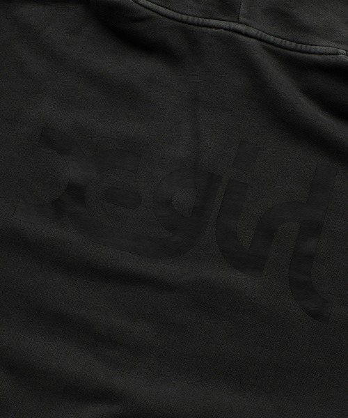 X-girl（エックスガール）の「PIGMENT DYED ZIP UP SWEAT HOODIE（パーカー・レディース・グリーン/ブラック・S/M）」の15枚目の写真