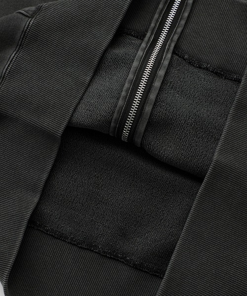 X-girl（エックスガール）の「PIGMENT DYED ZIP UP SWEAT HOODIE（パーカー・レディース・グリーン/ブラック・S/M）」の16枚目の写真