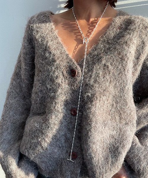 CREDONA(クレドナ)の「ロングチェーンチョーカー(ネックレス・レディース・シルバー/ゴールド・FREE)」の2枚目の写真