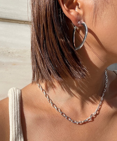 CREDONA(クレドナ)の「ロングチェーンチョーカー(ネックレス・レディース・シルバー/ゴールド・FREE)」の6枚目の写真