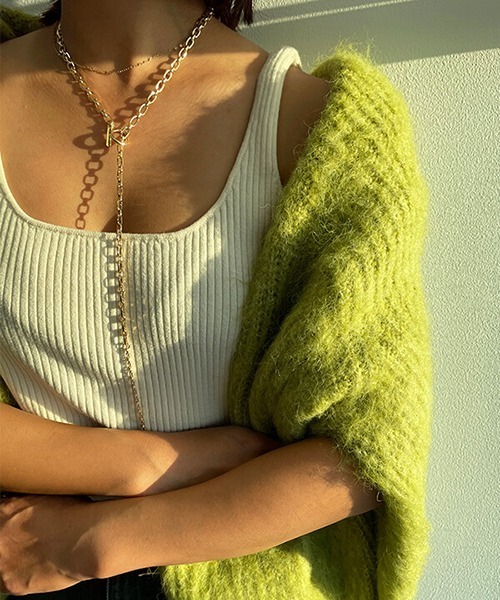 CREDONA(クレドナ)の「ロングチェーンチョーカー(ネックレス・レディース・シルバー/ゴールド・FREE)」の16枚目の写真