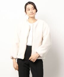 Lugnoncure | ボアキルトリバーシブルショートブルゾン(ブルゾン)