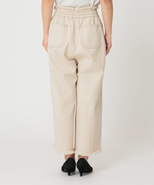 【UNDYED】生成りデニムクロップド◆ JOURNAL STANDARD relume（ジャーナルスタンダード レリューム