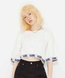 X-girl | LOGO CROPPED TOP(Tシャツ/カットソー)