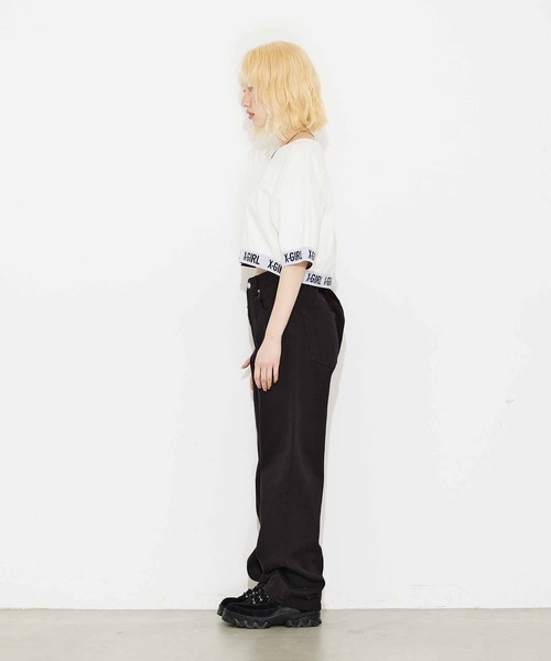tシャツ CROPPED Tシャツ レディース 83568_White_cropped_cotton_tsh