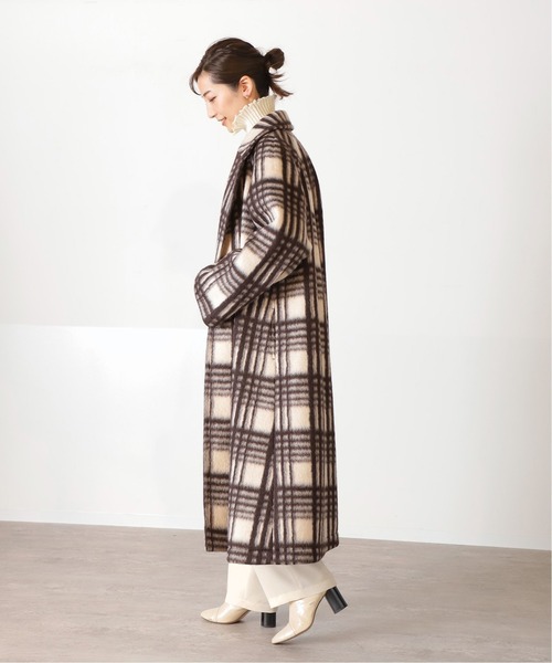 VERMEIL par iena(ヴェルメイユパーイエナ)の「ブランケットチェックコート◆(チェスターコート・レディース・ナチュラル・38/36)」の20枚目の写真