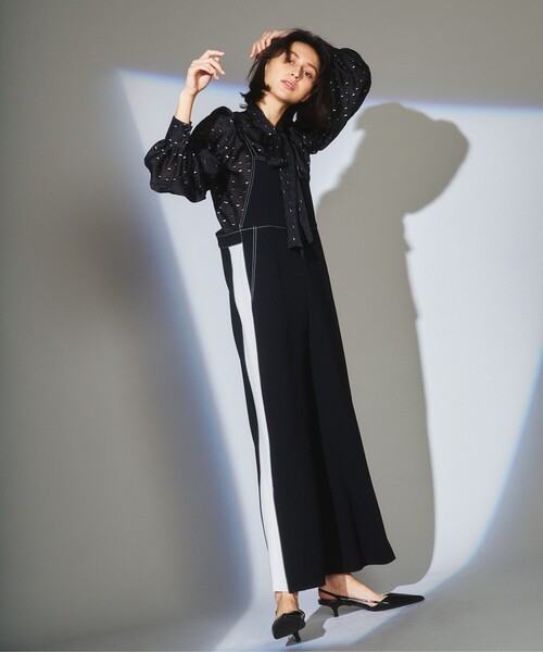 グレースコンチネンタル ドットラメフロッキーブラウス ドットラメ