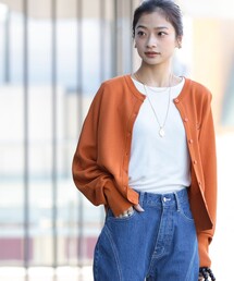 Ray BEAMS | FRED PERRY × Ray BEAMS / 別注 クルーネック カーディガン(カーディガン/ボレロ)