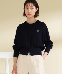Ray BEAMS | FRED PERRY × Ray BEAMS / 別注 クルーネック カーディガン(カーディガン/ボレロ)
