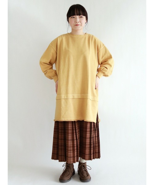 Samansa Mos2（サマンサ モスモス）の「ロングプリーツスカート（スカート・レディース・ブラック/ネイビー/ブラウン/オレンジ・ﾌﾘ-）」の11枚目の写真