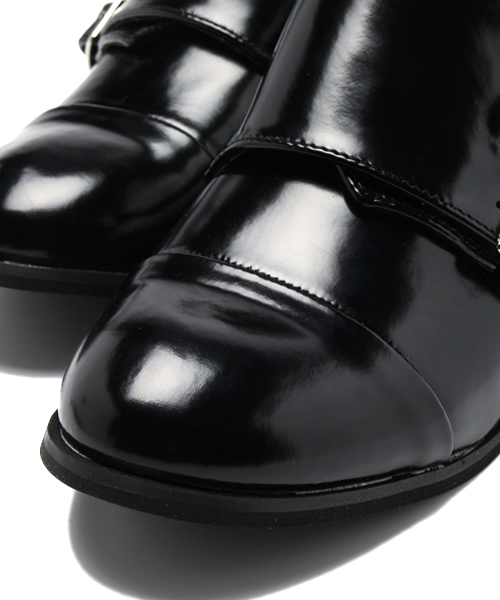 WEGO（ウィゴー）の「WEGO/ダブルモンクシューズ（ドレスシューズ・レディース・ブラック・LARGE/MEDIUM）」の5枚目の写真