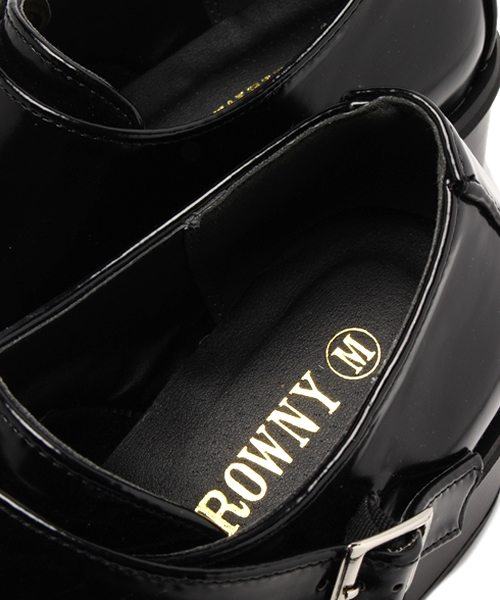 WEGO（ウィゴー）の「WEGO/ダブルモンクシューズ（ドレスシューズ・レディース・ブラック・LARGE/MEDIUM）」の7枚目の写真