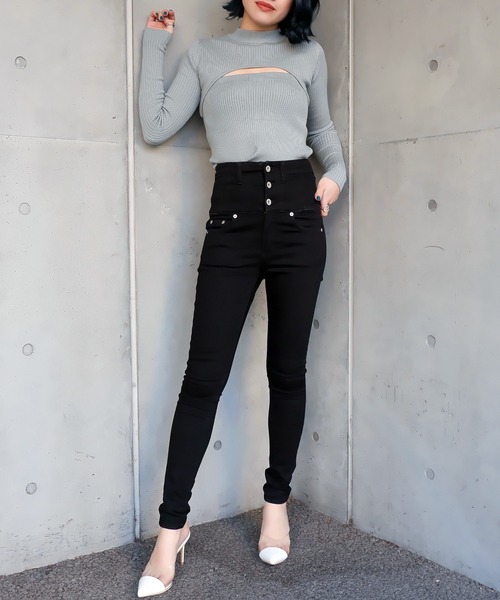 SPIRALGIRL（スパイラルガール）の「クリアポインテッドミュール（パンプス・レディース・ホワイト/ブラック/オレンジ・MEDIUM/LARGE）」の18枚目の写真