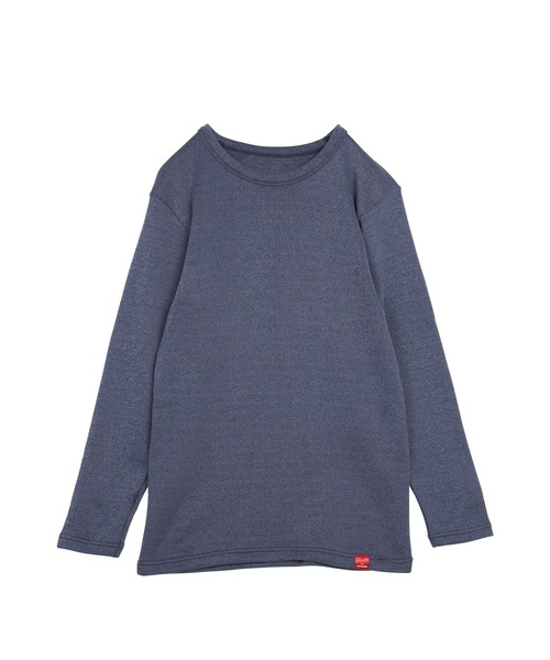 GUNZE（グンゼ）の「GUNZE グンゼ HOTMAGIC クルーネック＆Vネック 厚手 ロングスリーブシャツ 長袖 ホットマジック（Tシャツ/カットソー・メンズ・ブラック/ネイビー/ブラック系2/ブルー系2/オフホワイト/ネイビー系1/ブラック系3・MEDIUM/LARGE/X-LARGE）」の6枚目の写真