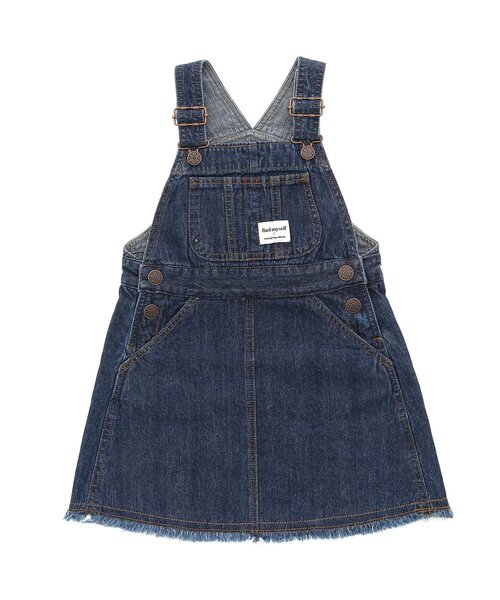BREEZE（ブリーズ）の「デニムジャンパースカート（ジャンパースカート・キッズ・ネイビー/ブルー・130/110/100/90/120/140）」の16枚目の写真