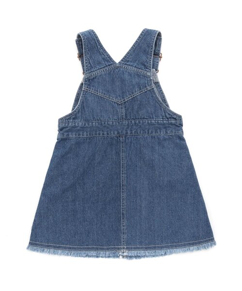 BREEZE（ブリーズ）の「デニムジャンパースカート（ジャンパースカート・キッズ・ネイビー/ブルー・130/110/100/90/120/140）」の12枚目の写真