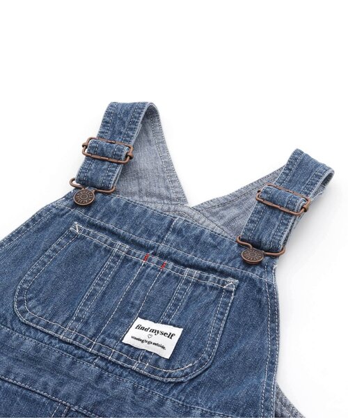 BREEZE（ブリーズ）の「デニムジャンパースカート（ジャンパースカート・キッズ・ネイビー/ブルー・130/110/100/90/120/140）」の6枚目の写真