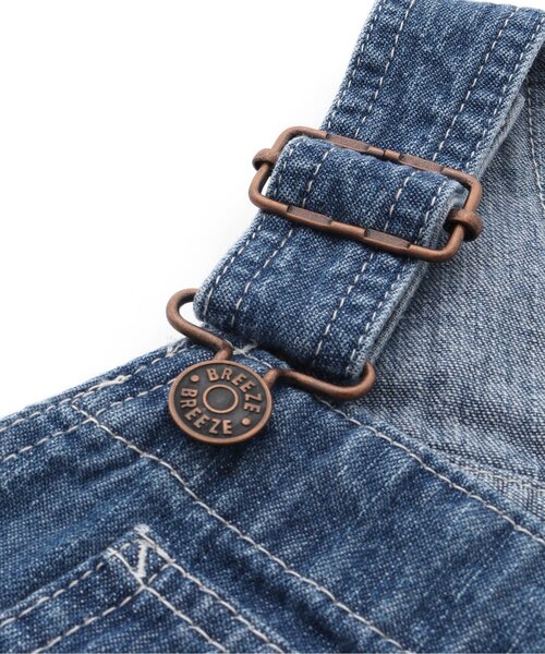 BREEZE（ブリーズ）の「デニムジャンパースカート（ジャンパースカート・キッズ・ネイビー/ブルー・130/110/100/90/120/140）」の14枚目の写真