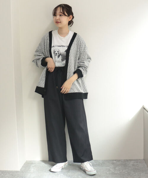 GLOSTER(グロスター)の「【GLOSTER/グロスター】ジオメトリックジャガードカーディガン(カーディガン/ボレロ・メンズ・ホワイト系その他/グレー系その他/グリーン系その他・MEDIUM/LARGE)」の7枚目の写真