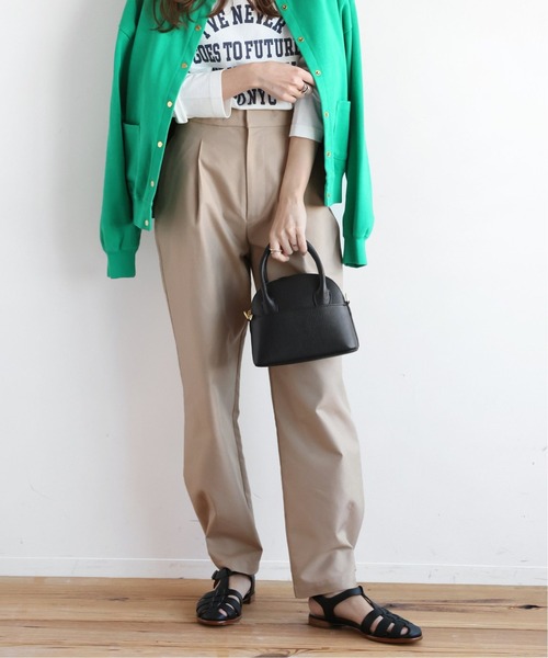 JOURNAL STANDARD relume(ジャーナルスタンダード レリューム)の「アジャストヘムチノパンツ◆(チノパンツ・レディース・ブラック/ベージュ・38/36)」の2枚目の写真