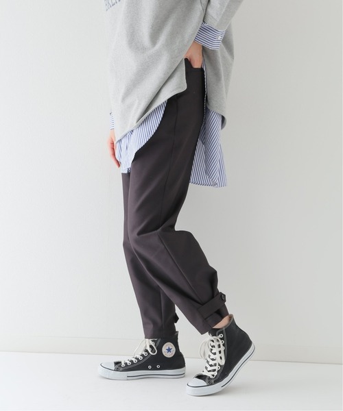 JOURNAL STANDARD relume(ジャーナルスタンダード レリューム)の「アジャストヘムチノパンツ◆(チノパンツ・レディース・ブラック/ベージュ・38/36)」の1枚目の写真