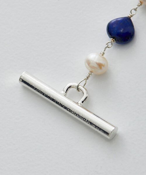 LiNoH(リノー)の「PEARL×NATURAL STONE BRACELET(ブレスレット・メンズ・ブルー/グリーン・FREE)」の16枚目の写真