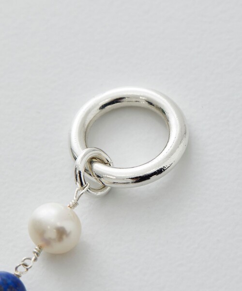LiNoH(リノー)の「PEARL×NATURAL STONE BRACELET(ブレスレット・メンズ・ブルー/グリーン・FREE)」の3枚目の写真