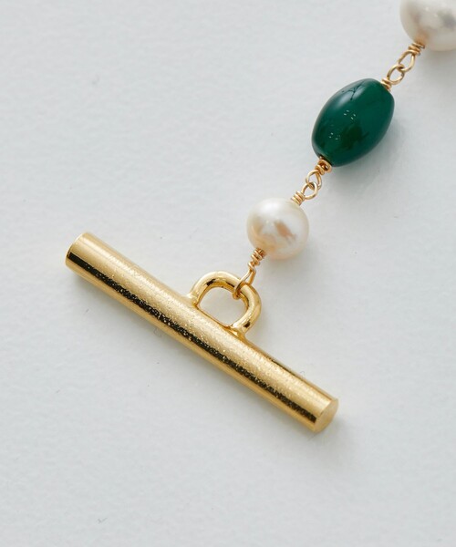 LiNoH(リノー)の「PEARL×NATURAL STONE BRACELET(ブレスレット・メンズ・ブルー/グリーン・FREE)」の17枚目の写真