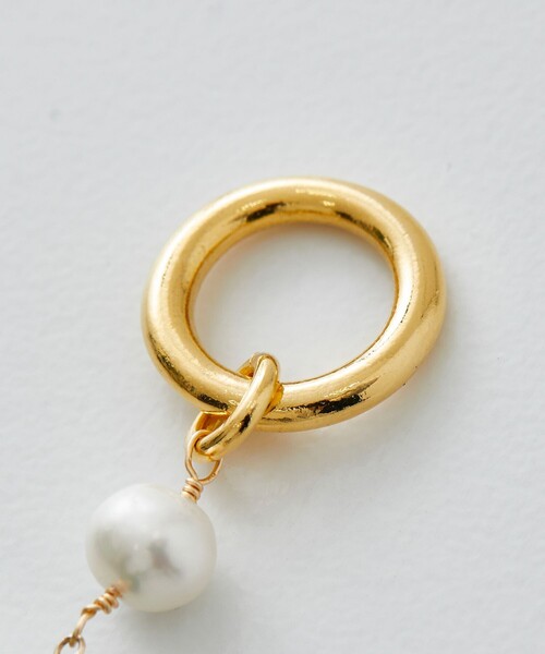LiNoH(リノー)の「PEARL×NATURAL STONE BRACELET(ブレスレット・メンズ・ブルー/グリーン・FREE)」の4枚目の写真