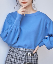 【多色展開】ボリュームスリーブボートネックニット 273521