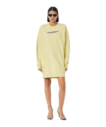 DIESEL | レディース ワンピース 長袖 スウェットドレス ロゴ ビッグシルエット(ワンピース)