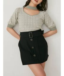 RESEXXY | タイルデザインチョーカーニットトップス(ニット/セーター)