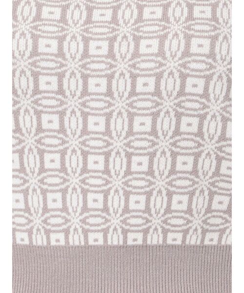 RESEXXY（リゼクシー）の「タイルデザインチョーカーニットトップス（ニット/セーター・レディース・ラベンダー/グリーン/ブラック・FREE）」の6枚目の写真