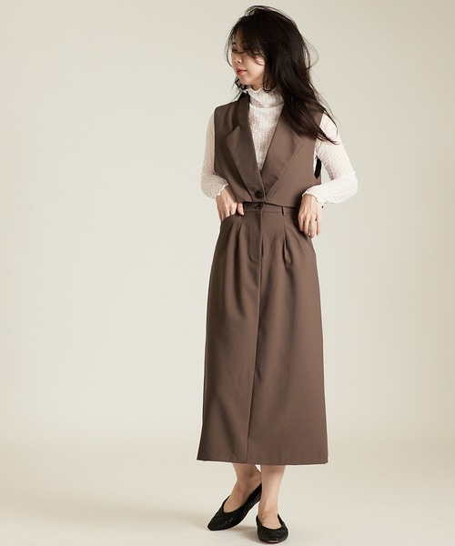 solleim（ソルレム）の「ジレスカートセットアップ（セットアップ