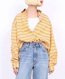 PUNYUS | オーバーチェックシャツ(シャツ/ブラウス)