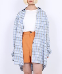 PUNYUS | オーバーチェックシャツ(シャツ/ブラウス)