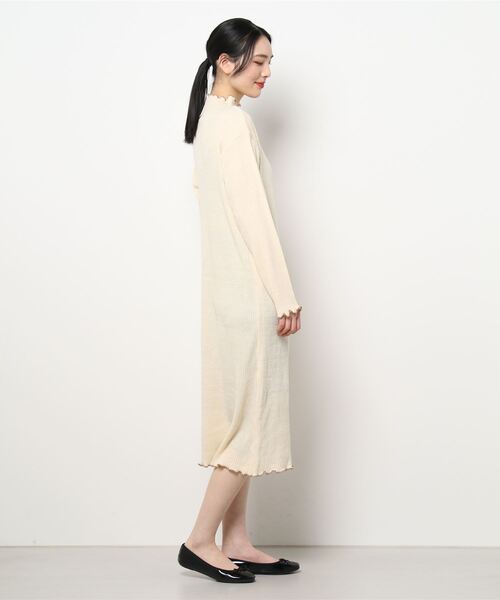 ehka sopo（エヘカソポ）の「メローニットワンピース（ワンピース・レディース・キナリ/ブラック/グレー・ﾌﾘ-）」の7枚目の写真