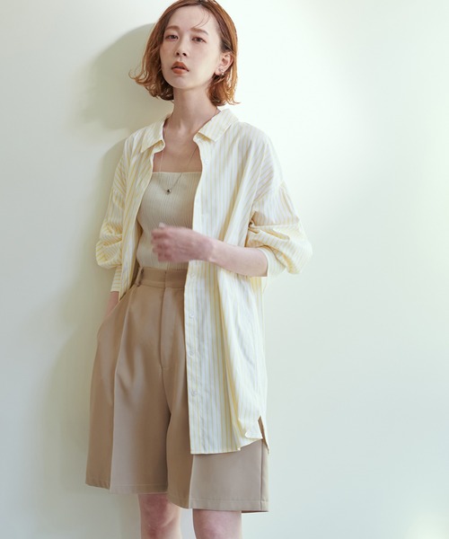 natural couture(ナチュラルクチュール)の「ピンタックデザインショートパンツ(その他パンツ・レディース・ブラック/ベージュ・FREE)」の10枚目の写真