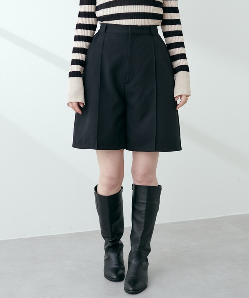 natural couture(ナチュラルクチュール)の「ピンタックデザインショートパンツ(その他パンツ・レディース・ブラック/ベージュ・FREE)」の21枚目の写真