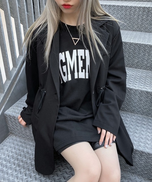 Figments(フィグメンツ)の「ドローコードジャケット(テーラードジャケット・レディース・ブラック・FREE)」の12枚目の写真