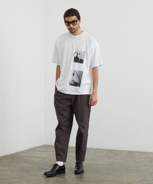 Modern Amusement（モダンアミューズメント）の「ModernAmusement-Platino-/モダンアミューズメント-プラティノ-/ルーズシルエットTシャツ(ランプ)（Tシャツ/カットソー・メンズ・ホワイト/ブラック・48/50/52/46）」の6枚目の写真