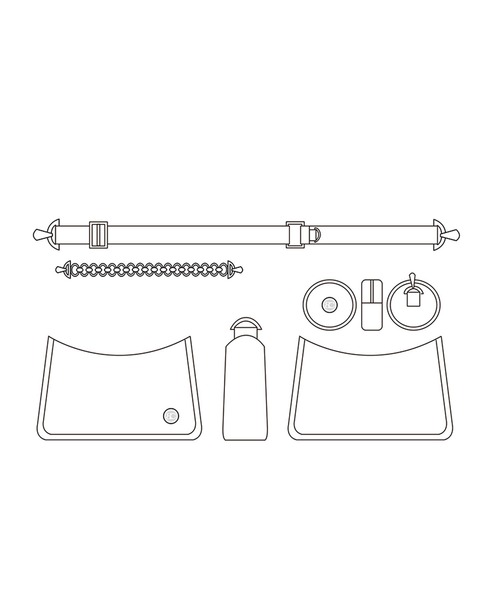 BASIC COTTON(ベーシックコットン)の「A'GEM/9 × .kom『BASIC COTTON/ベーシックコットン』レジャーホーボー ショルダーBAG(ショルダーバッグ・レディース・ブラック・FREE)」の8枚目の写真