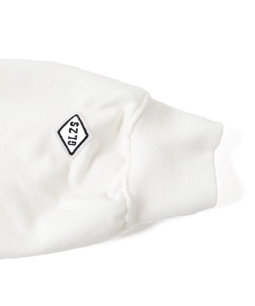 GLAZOS（グラソス）の「ストレッチミニ裏毛・ドロップショルダーフェイクレイヤードパーカー（パーカー・キッズ・ライトブルー/ブラック/グリーン系その他・130cm/140cm/150cm/160cm/170cm）」の14枚目の写真