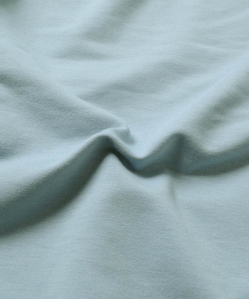 GLAZOS（グラソス）の「ストレッチミニ裏毛・ドロップショルダーフェイクレイヤードパーカー（パーカー・キッズ・ライトブルー/ブラック/グリーン系その他・130cm/140cm/150cm/160cm/170cm）」の9枚目の写真