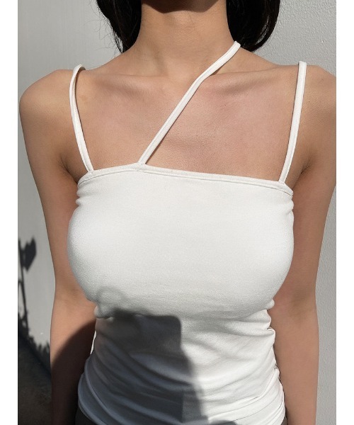 ENVYM（アンビー）の「イレギュラーストラップキャミ（キャミソール・レディース・ホワイト/ブルー/ブラック・FREE）」の21枚目の写真