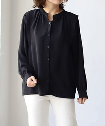 前後2wayショルダータックとろみブラウス