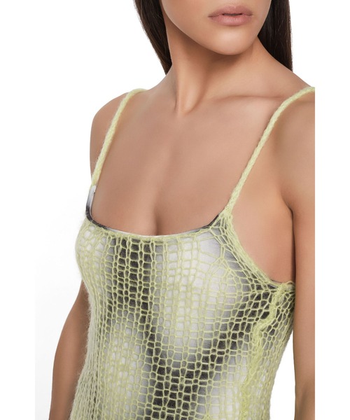 DIESEL（ディーゼル）の「レディース ロング キャミソール マキシドレス モヘア（ワンピース・レディース・ブルー/グリーン・SMALL/MEDIUM/X-SMALL）」の13枚目の写真